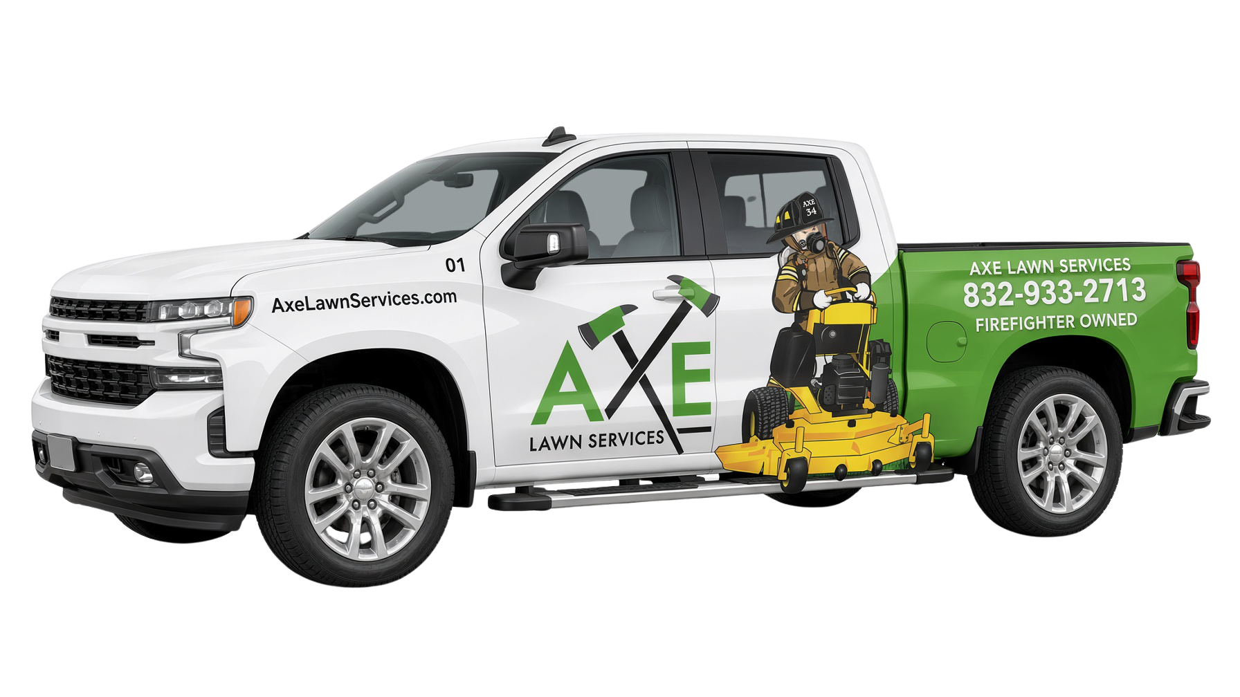Axe Lawn Services truck